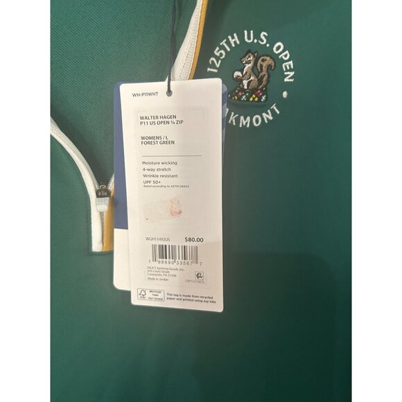 NEW with tags 2025 U.S. Open Walter Hagen Women's LARGE 1/4 Zip - Picture 3 of 5
